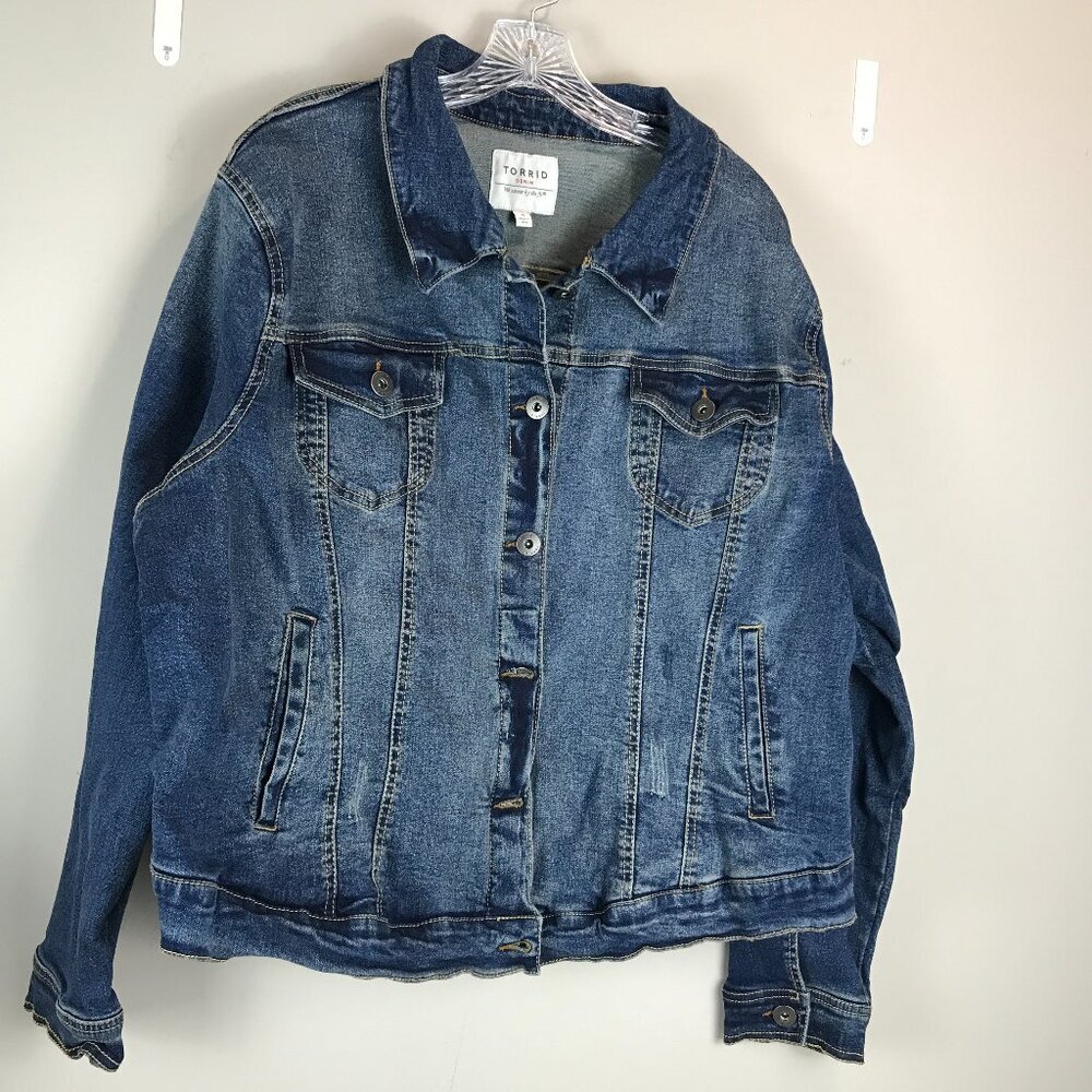 Women's Denim Torrid Trucker Jacket Size 4 XL